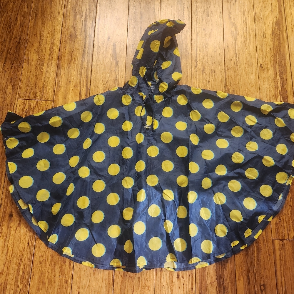 Kids Polka Dot Rain Poncho